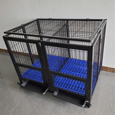 Single layer double door heavy duty pet dog kennels large outdoor collapsible dog cage on sale