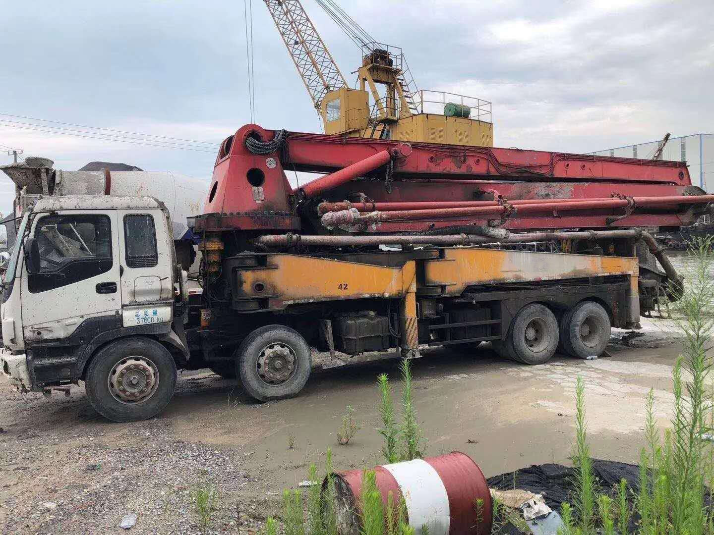 Second Hand Famous China High Quality Young Isuzu Chassis 42 M Good Use Concrete Pump