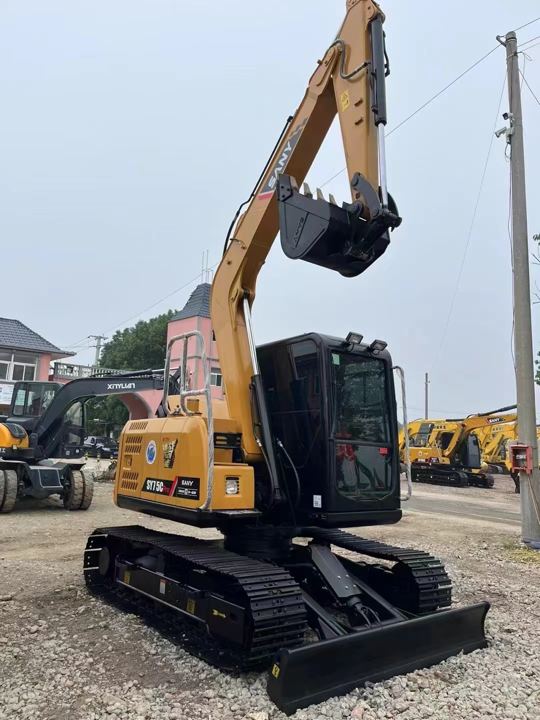 Hot sell & Low price used  sany sy75c excavator sy75 mini excavadora