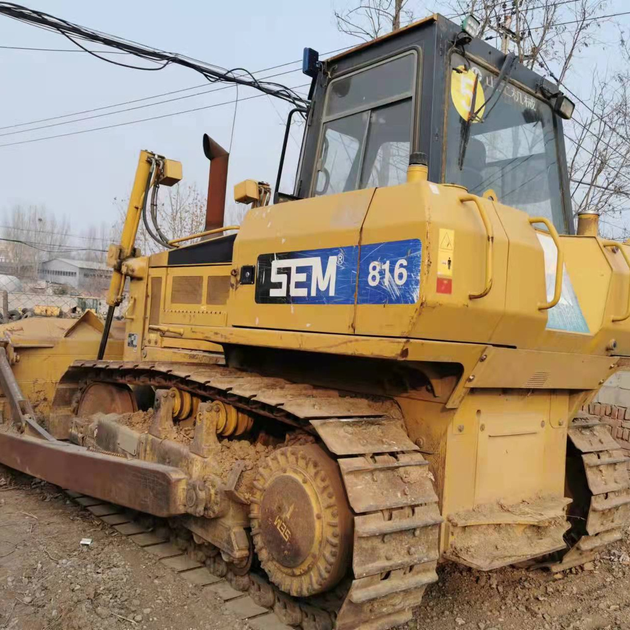 17 ton 4.3 cbm chinese famous brand used sem 816 bulldozer with ripper and winch on sale sem816