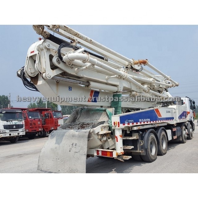 Used Zoomlion Concrete Pump Truck 37m 42m 48m 52m Truck Mounted Pump For Concrete For Sale