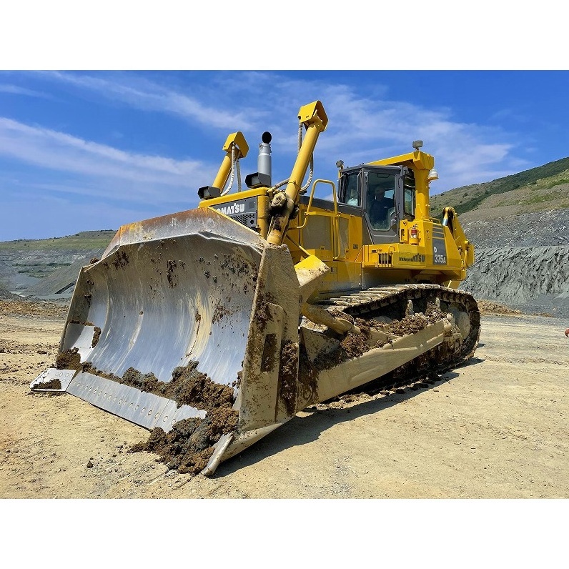 Heavy machinery used komatsu d375 bulldozer d375a tracked dozer with powerful ripper d375a-3 d375a-6