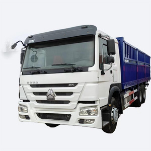 Manufacture Factory Howo 371hp 10 wheel 6x4 30ton used fence cargo dump truck for sale