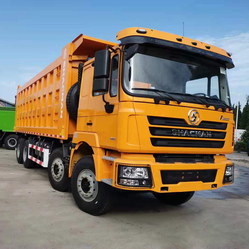 used shacman 12 wheels ride on big yellow 8x4 dump truck