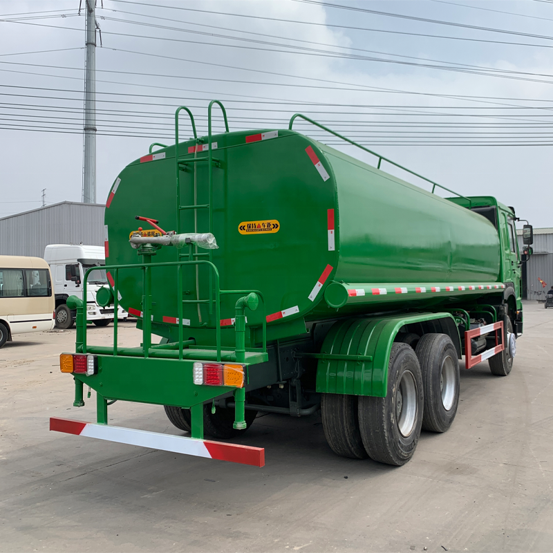 Sinotruk Howo water Truck Second hand Tank 20 CBM 20000 Liters 6x4 10 wheels water Tanker Truck Used Sales for Africa