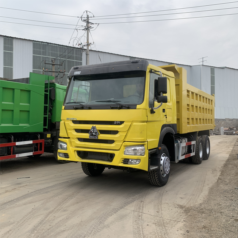 2023 used chinese tipper truck 6x4 10 wheels left euro 2 howo dump truck used for mining transportation