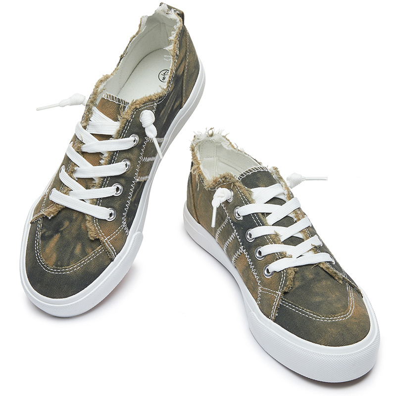 New Arrivals 2022 Summer Army Green Canvas Casual Men Sneaker Shoes Custom Canvas Shoes For Men