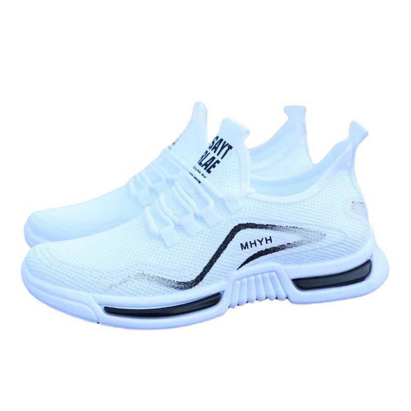 China Factory Wholesale Casual Sports Shoes men's Shoes Summer Trendy New Breathable White Sneakers For  Men New Style 2024