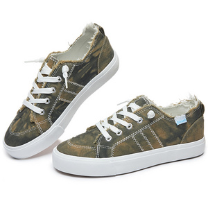 New Arrivals 2022 Summer Army Green Canvas Casual Men Sneaker Shoes Custom Canvas Shoes For Men