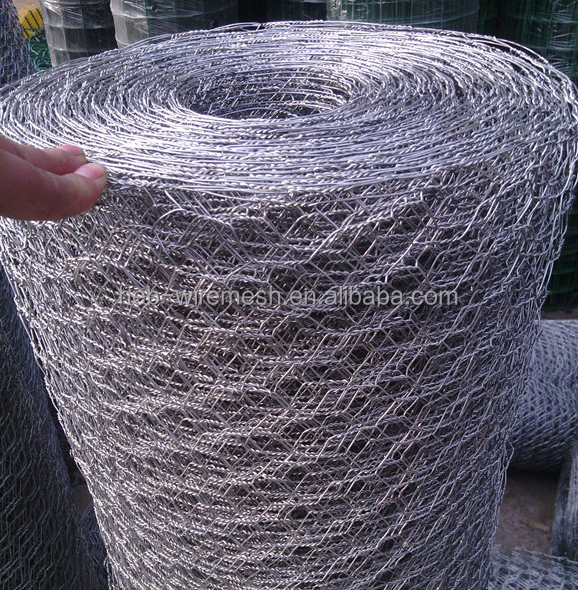 galvanized and PVC coated hexagonal wire netting/hexagonal wire mesh