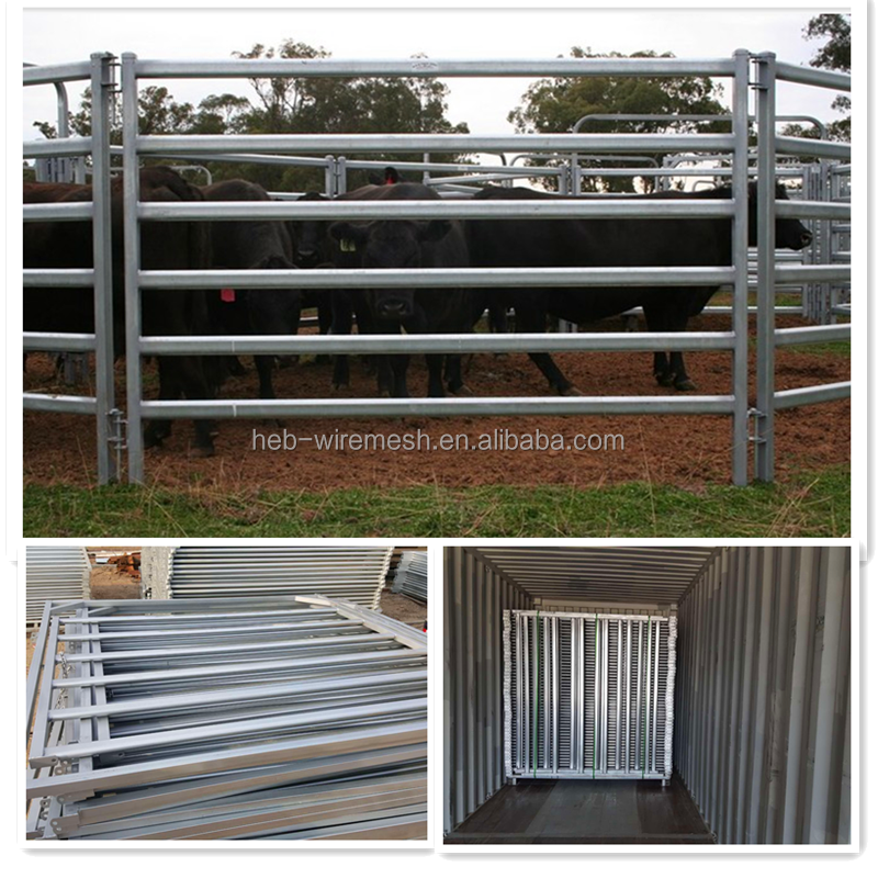 Heavy duty hot dipped galvanized cattle yard panel/livestock fence from factory