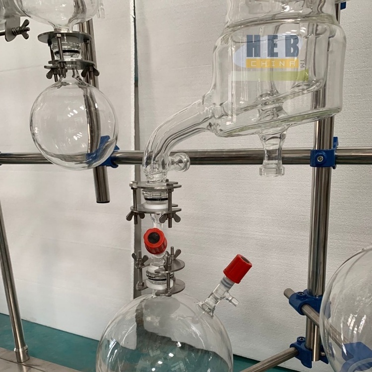 HEB-100 Extraction Glass Short Path Wiped Film Molecular Distillation