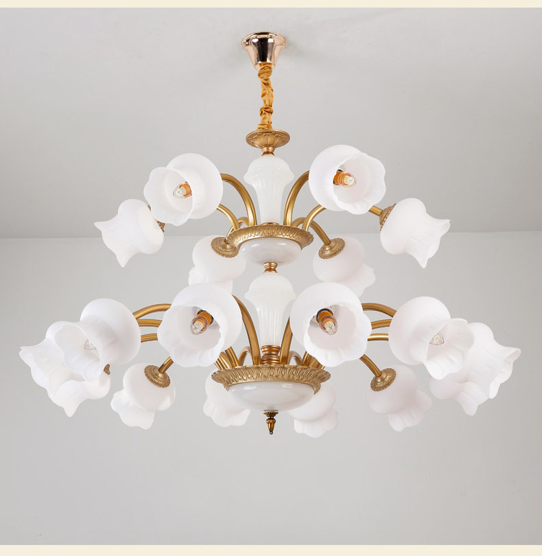 2023 China made luxury glass chandeliers for living rooms and bedrooms use E14 bulbs