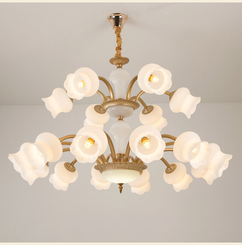 2023 China made luxury glass chandeliers for living rooms and bedrooms use E14 bulbs