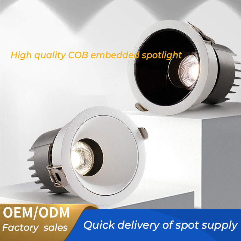 High lumen quality embedded anti glare spotlight LED ceiling light indoor Cob spotlight