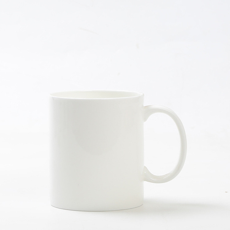 Chinese Manufacturer Wholesale Different Shape Model White Blank Fine Bone China Custom Logo Coffee Mug