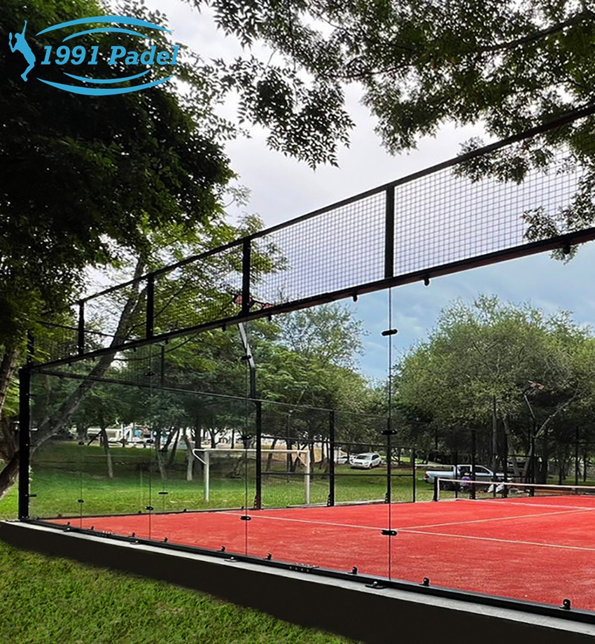 HEBEI 1991 sports equipment factory High Quality 20x10m Artificial Grass Floor Padel courts for Tennis