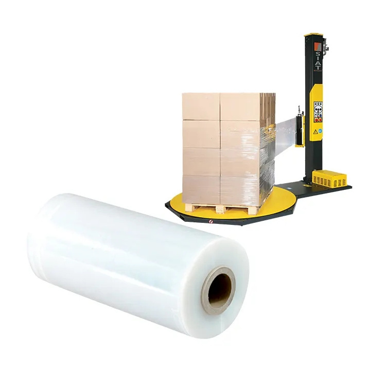 China Clear Lldpe Pe Nano Plastic Stretch Film Wrapping Reusable Pallet Wrap Agriculture Lldpe Stretch Film Strech Jumbo Roll