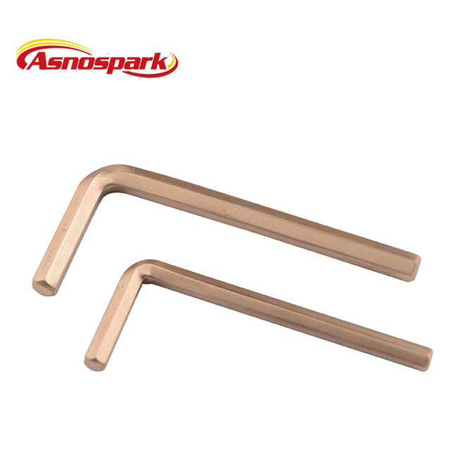 Non sparking safety beryllium copper alloy hex key wrench allen key wrench