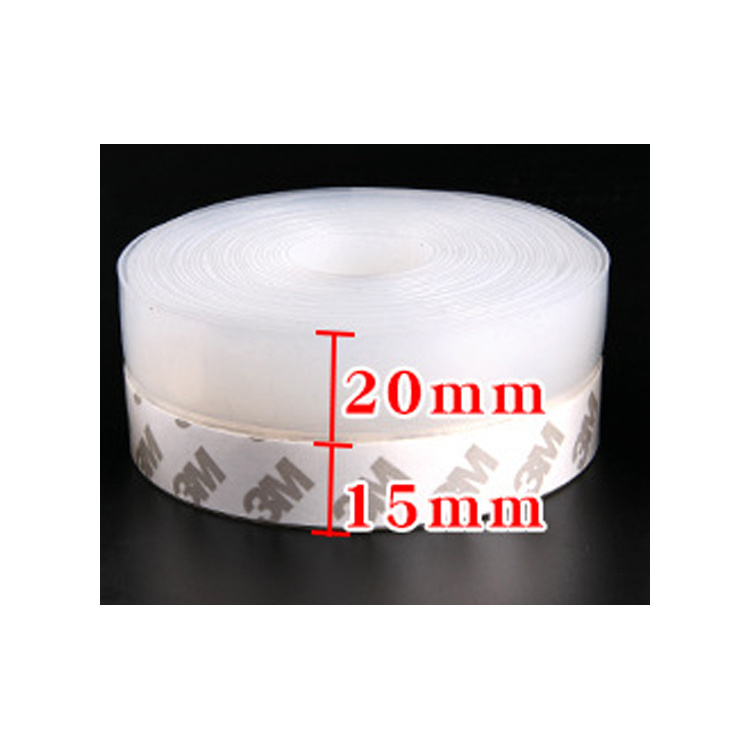 Free Sample High Quality Silicone PVC TPE Door Bottom Seal Manufacturer Customized Size 25mm 35mm 45mm