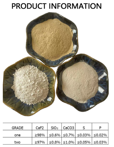 Factory supplier 80% 90% 97% 98% High purity calcium fluoride for chemical industry acid grade fluorspar /fluorite