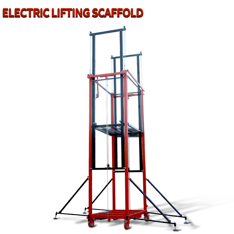 Rushed Recommend electric lifting scaffold multiple foldable electric scaffolding lifting 6m foldable electric scaffolding lift