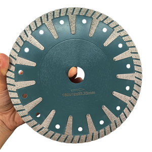 7inch 180mm T shape turbo rim granite concrete diamond saw blade cutting disc for natrual stone cutting