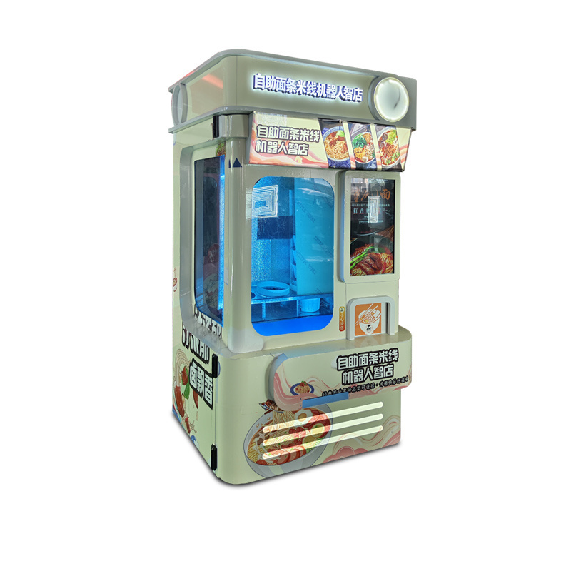 Intelligent  Robot Vending Machine with Automatic Functions Hot Food Noodles and Ramen Vending Payment  Kiosks