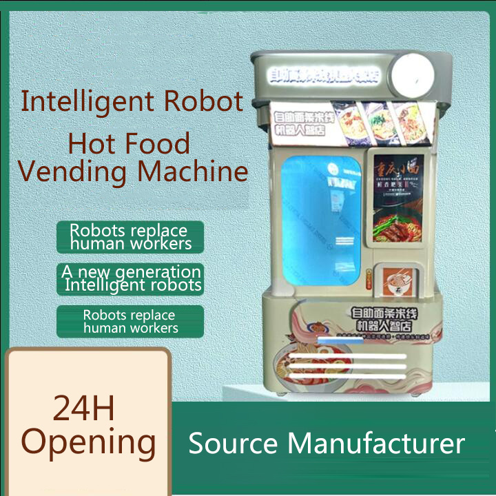 Hot Food Instant Noodle Vending Machine for Sale Japanese  ramen vending machine for public place with payment kiosks