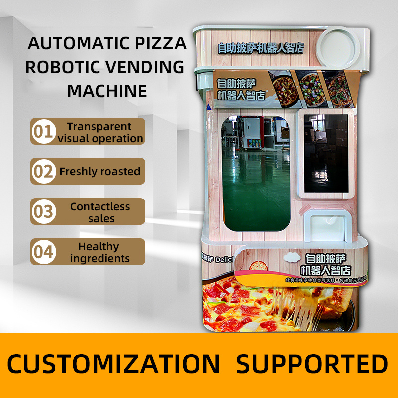 commercial vending machine selling hot food vending machine pizza vending machine self-service