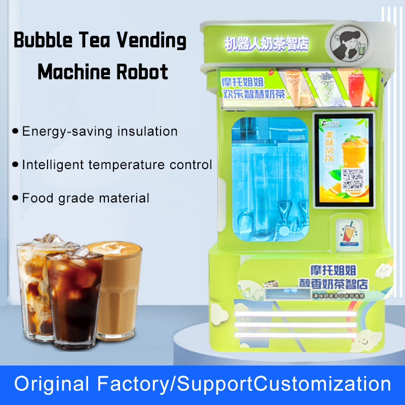 Hot Sale Hot and Iced Drinks Vending Machine for Sale Bubble Tea Vending Machine Mall Kiosks Robot Business Vending Machine