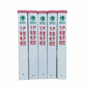 OEM Factory direct custom Frp Warning Post Sign Grp Post Sign Road Marker Post Stakes for Safety Signs