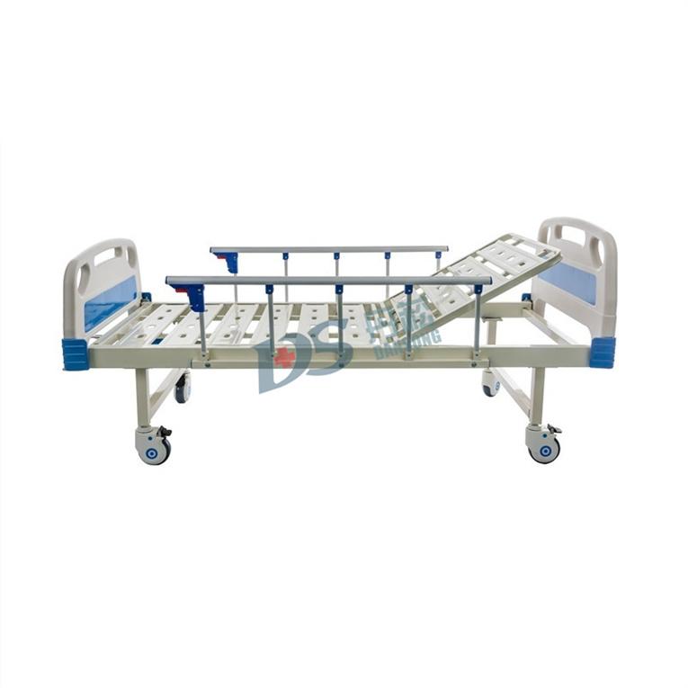 Cheap Medical Equipment for Hospitals and Home 1 Crank manual bed cot adult nursing bed crib medial