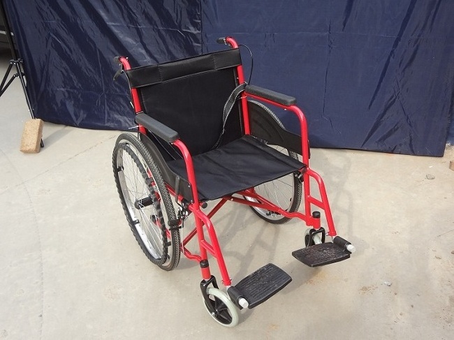 Hot sale full reclining manual folding wheelchair in Saudi Arabia