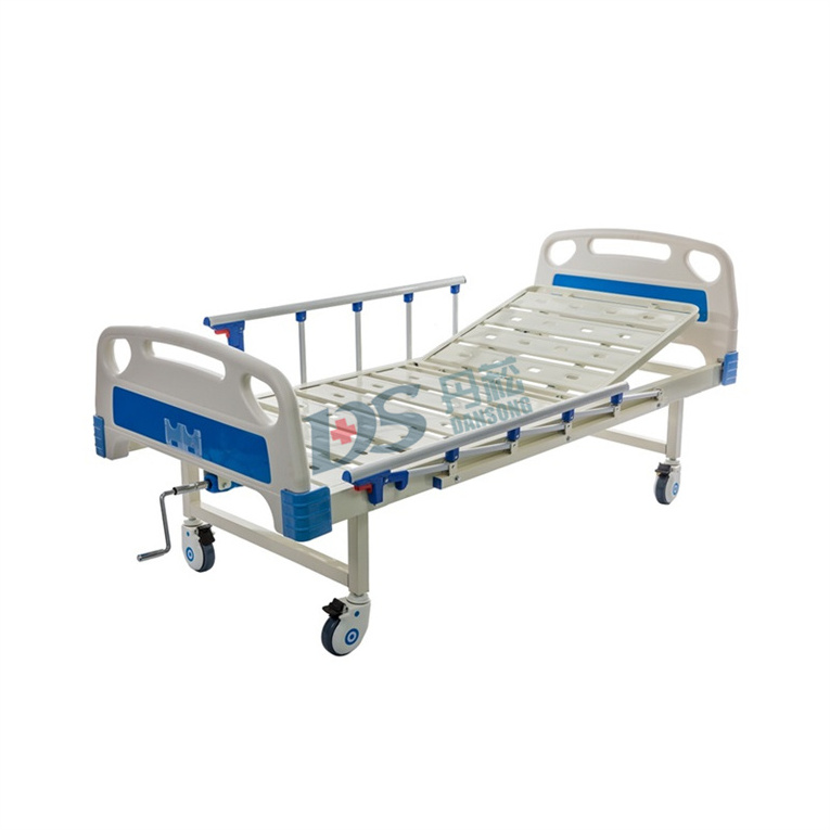 Cheap Medical Equipment for Hospitals and Home 1 Crank manual bed cot adult nursing bed crib medial