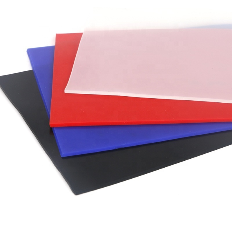 1mm 2mm 3mm 4mm 5mm High Temperature Non Toxic Red White Black Silicone Rubber Sheet Price for Vacuum Press Machine