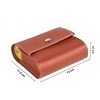 Wholesale Custom Logo Brown Notebook Pill Box Portable PU Leather Bag 28 Compartments Wallet Pill Box