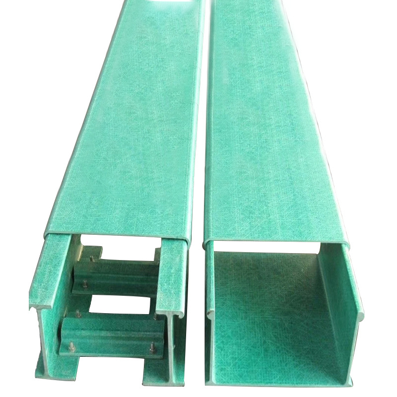 UV RESISTANT Low cost industrial FRP Profiles wire rack square electrical  flexible cable rack management trays trucking