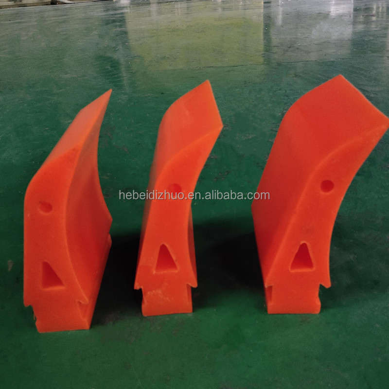 metal roller cleaning rubber belt cleaner customized polyurethane scraper blade for return belt in mining conveyor