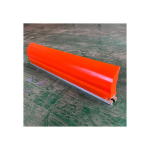 metal roller cleaning rubber belt cleaner customized polyurethane scraper blade for return belt in mining conveyor