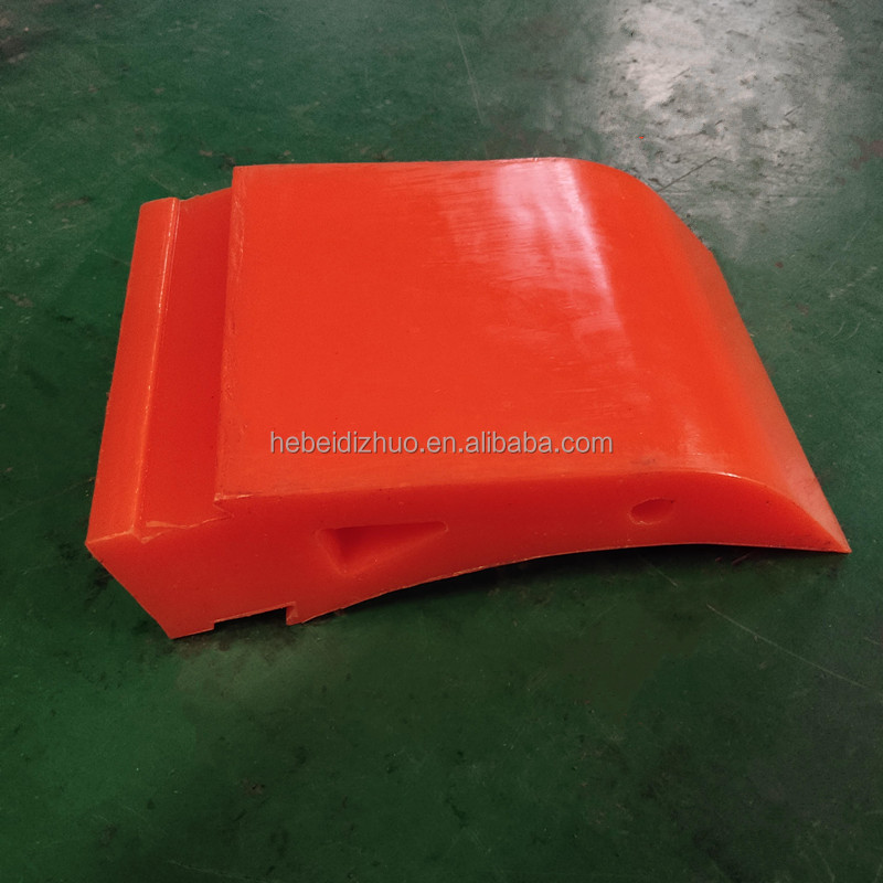 metal roller cleaning rubber belt cleaner customized polyurethane scraper blade for return belt in mining conveyor