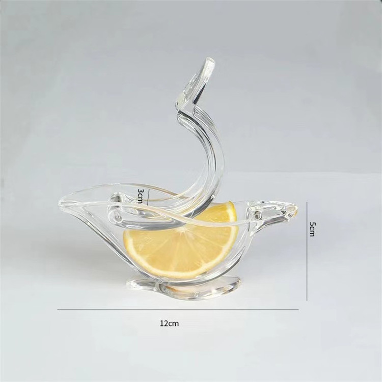 Hand Juicer for Orange Lime Lemon Juicer Squeezer Portable Clear Bird Lemon Squeezer Acrylic Manual Lemon Slice Squeezer