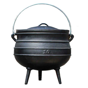 Cheap Price South Africa 3 Leg Cooking Cast iron Pot Three Legged Potjie Pot Outdoor camping South African Cauldrons Pots