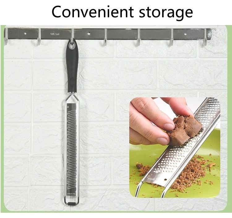 Eco-Friendly Kitchen Accessories Potato Grater stainless steel kitchen long cheese spice grater with handle with LFGB