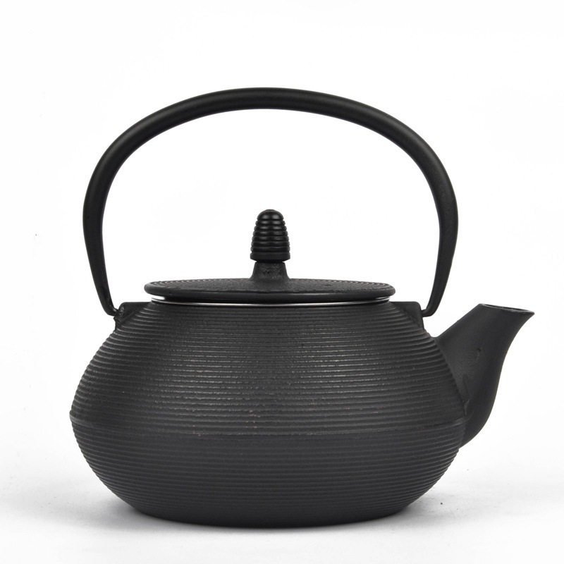 Japanese Iron Pot Boiled Water Tea Cast Iron Teapot Handmade Japanese Style Iron Pot Electric Ceramic Stove Tea-Boiling