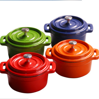 China Factory new design cooking cookware red blue grey green pink enamel pot iron cast dutch oven  cast iron pot casserole