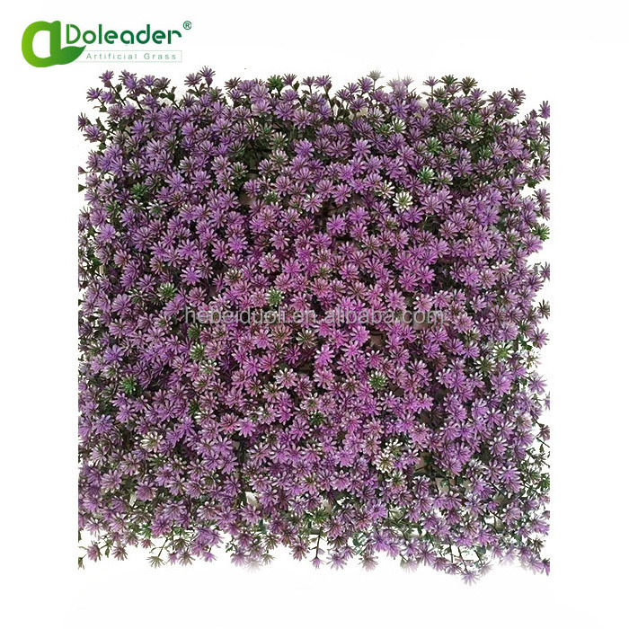 Doleader Greenery System Vertical Garden Decorative Faux Plant Panels Artificial Green Flower Wall Panel