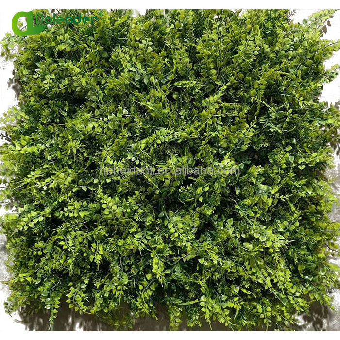 Doleader Greenery System Vertical Garden Decorative Faux Plant Panels Artificial Green Flower Wall Panel