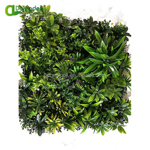 Doleader Greenery System Vertical Garden Decorative Faux Plant Panels Artificial Green Flower Wall Panel