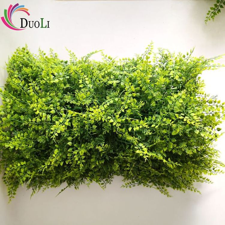 Anti UV  artificial green garden plant wall Vertical grass for home garden